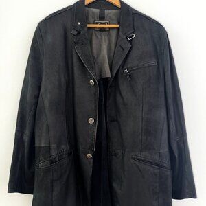 Vintage 1980s Gimo’s Leather Jacket – Genuine Leather, Tailored Fit, Size M